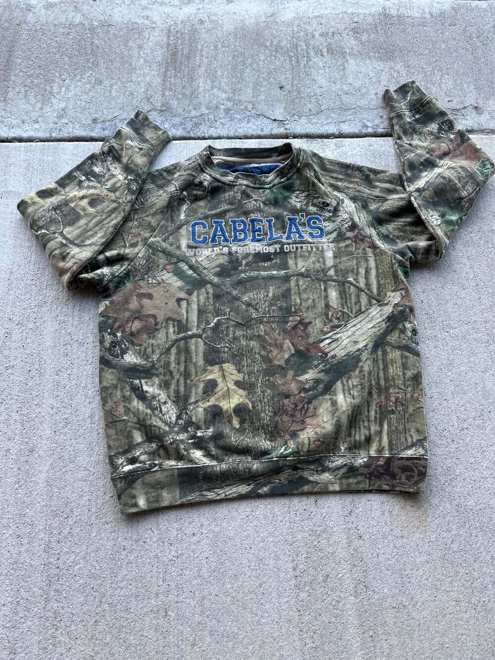 Cabela's Mossy Oak Camo Sweatshirt XL Reg
